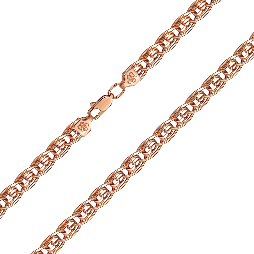 

Браслет в красном золоте, 7мм 000103609 17 размера