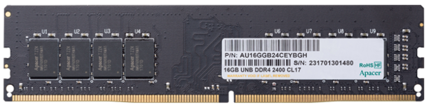 

Оперативний запам'ятовувальний пристрій APACER DDR4 16Gb 2666Mhz AU16GGB26CQYBGH Bulk (AU16GGB26CQYBGH)