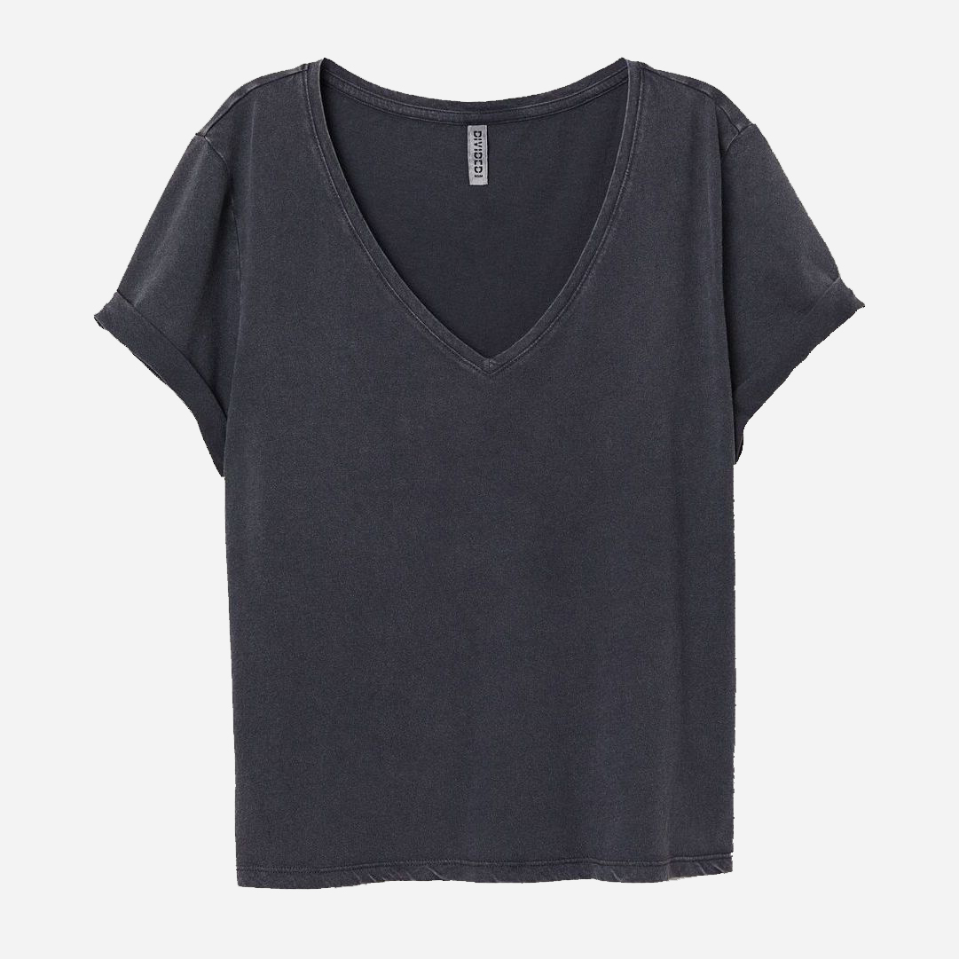 

Футболка H& 0677077  Темно-серая, Футболка H&M 0677077 M Темно-серая