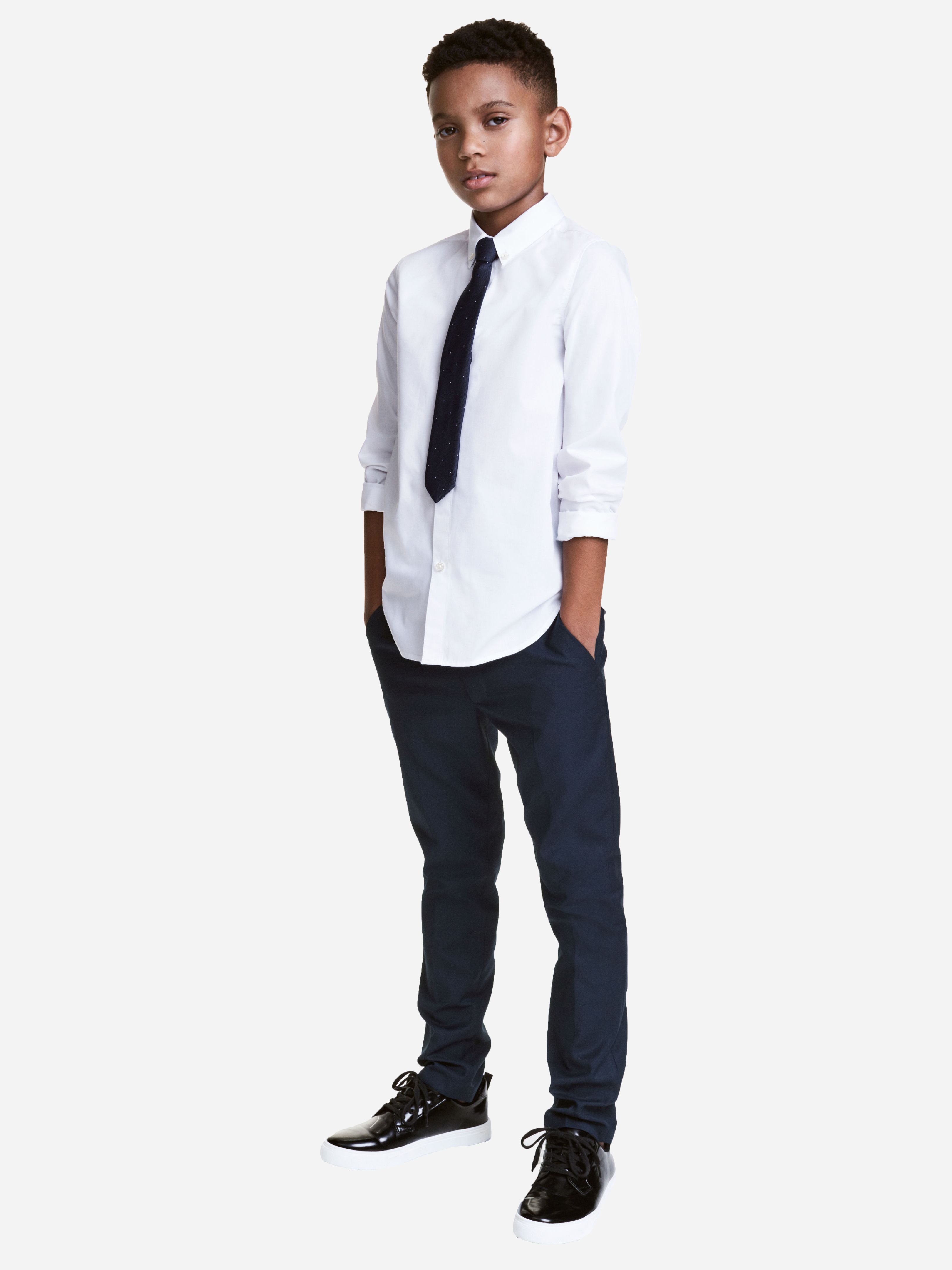 

Брюки H&M 2919575 134 см Темно-синие