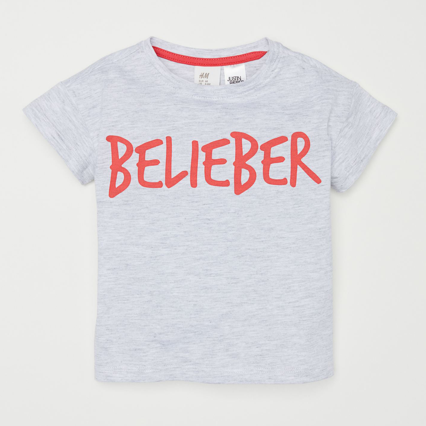 

Футболка H&M 711-576568 92 см Серая/Меланж