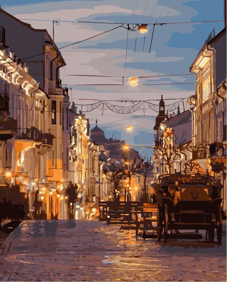 

Картина по номерам Brushme "Вечерние Черновцы" GX3757