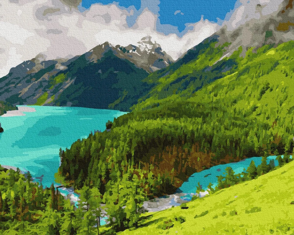 

Картина по номерам Rainbow Art "Утро в горах" GX36148-RA