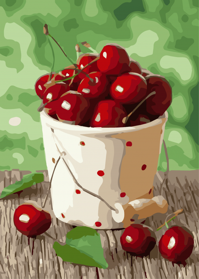 

Картина по номерам. Art Craft "Вишневая жара" 40х50 см 12117-AC