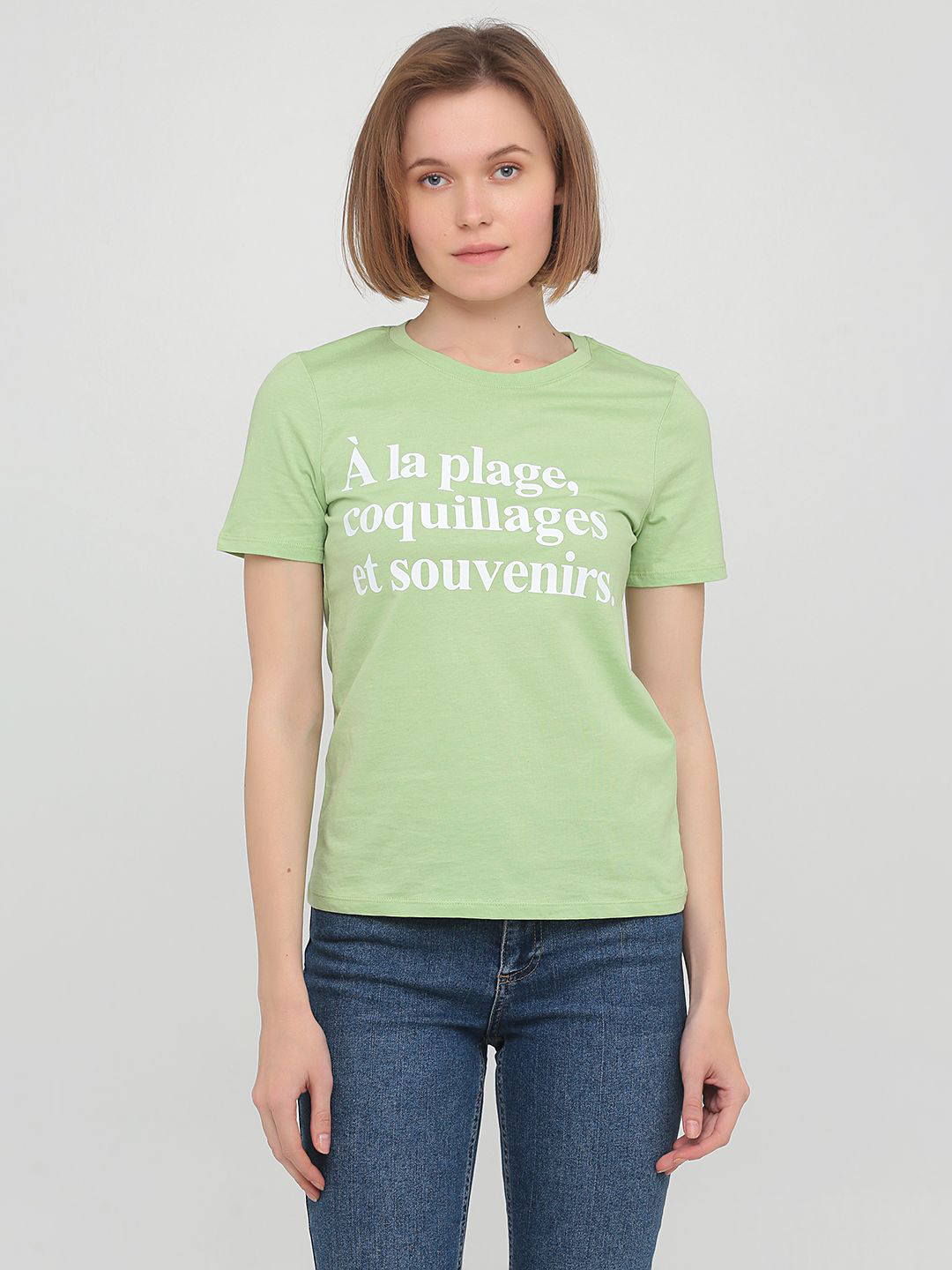 

Футболка H&M 0841260  Салатовая, Футболка H&M 0841260 XS Салатовая