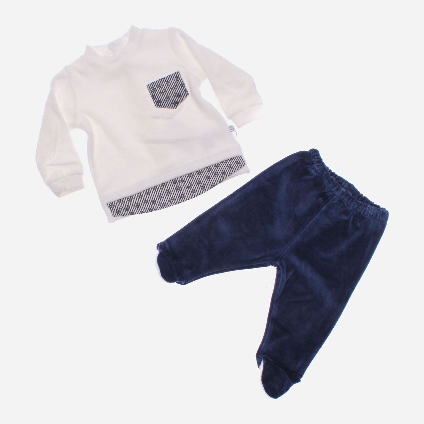 

Костюм (кофточка + ползунки) Bibaby 59483 80 см Кремовый