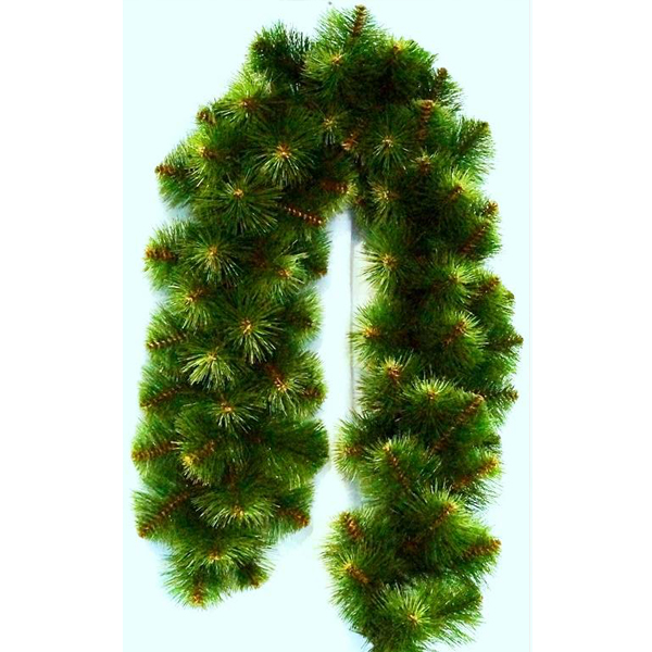 

Гирлянда хвойная Arts Pine рождественская с декором ПВХ 150 см Зеленый (EL-Н013) TRG-86183