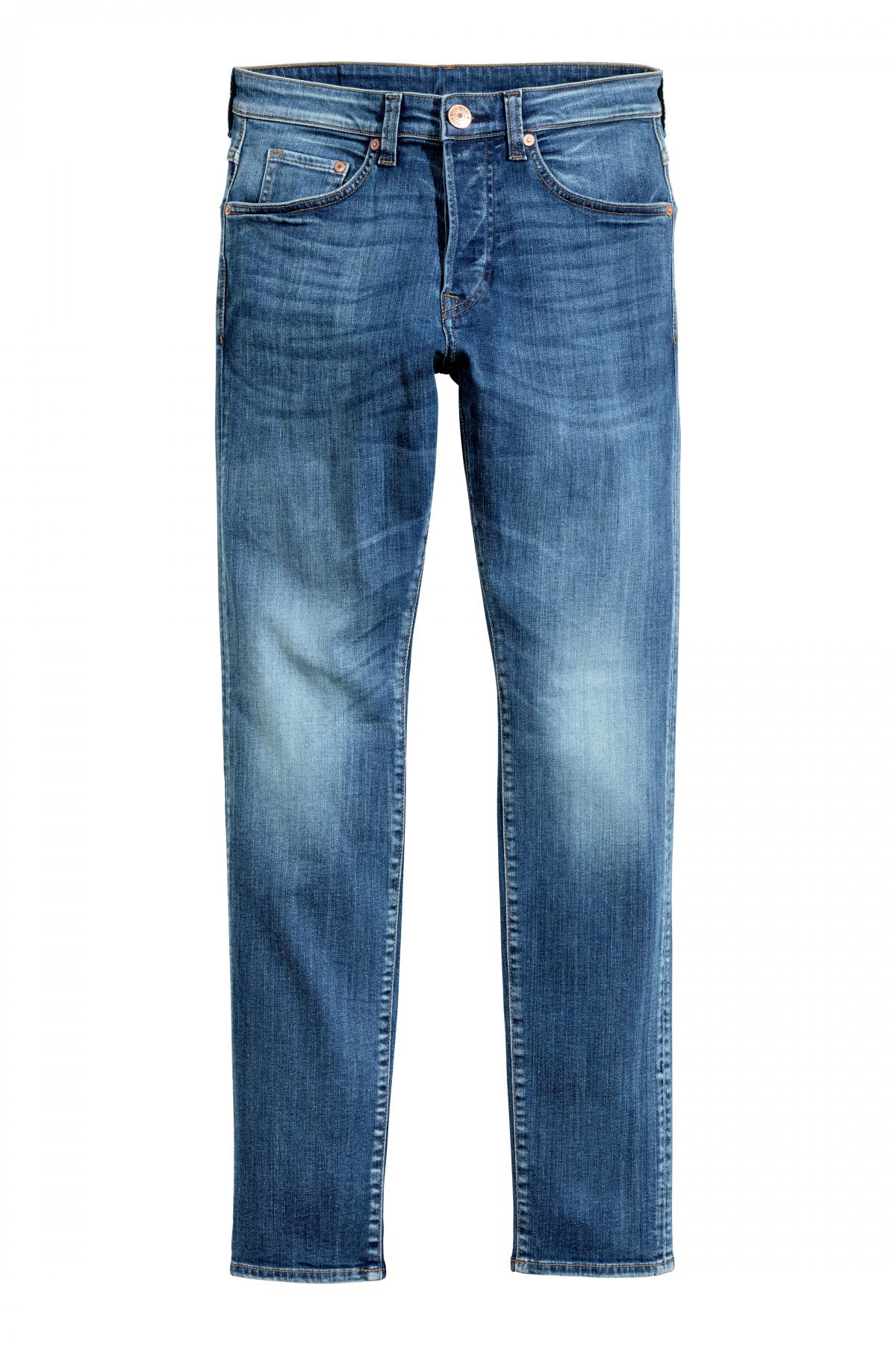 

Джинсы Skinny H&M w30l34 Голубые