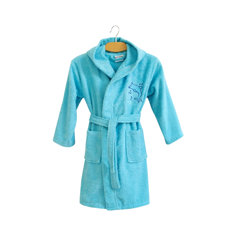 

Современный детский халат Dolphin Lotus 3-4 года (fit0008362) Бирюзовый