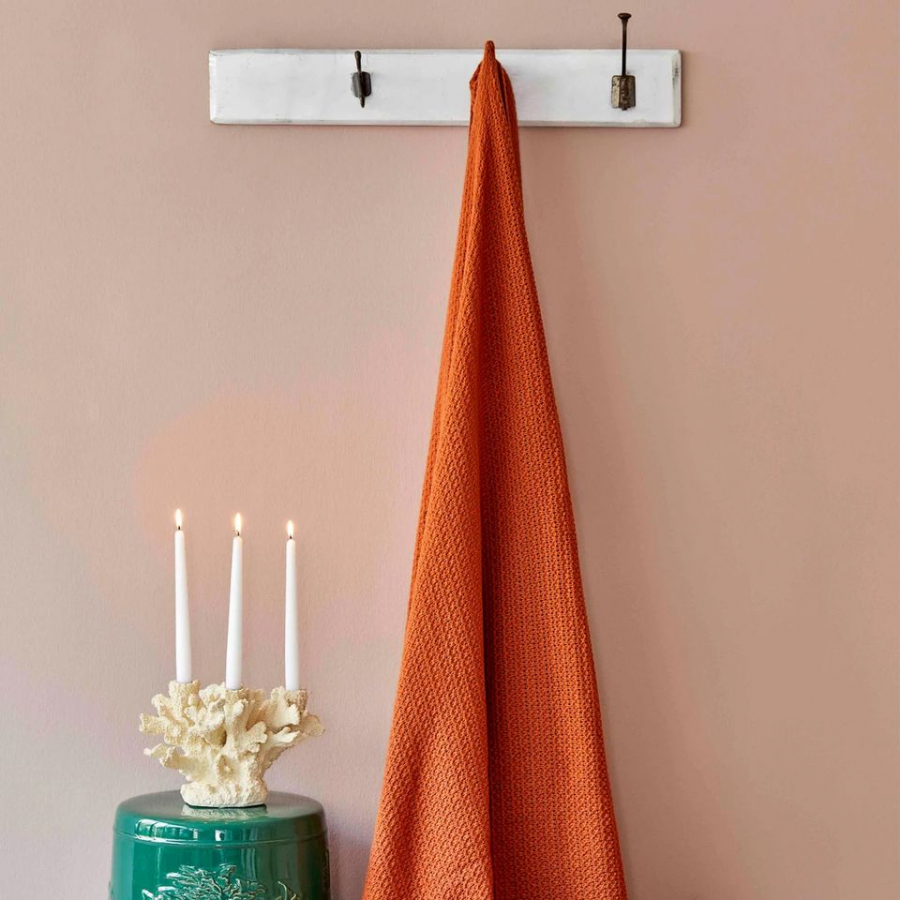 

Современный плед Back To Basic Karaca Home 200х220 см Кирпичный