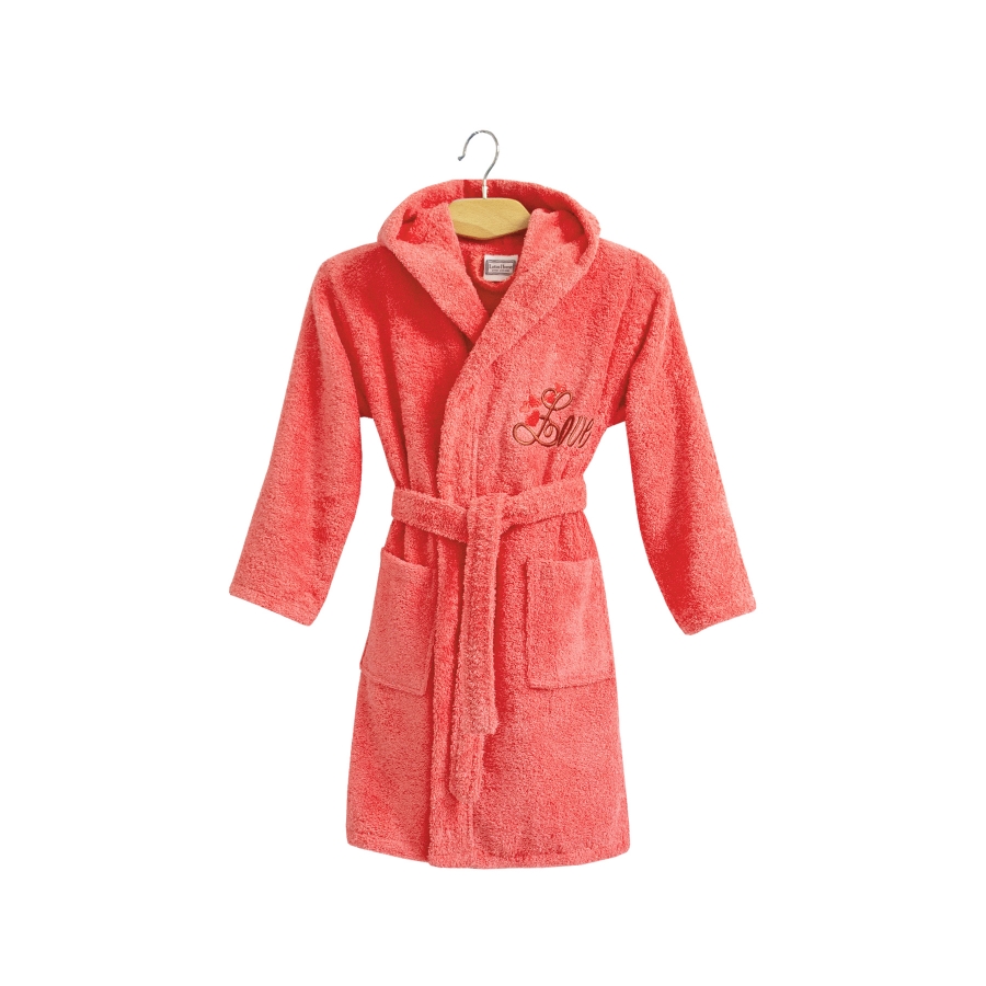 

Современный детский халат Love Lotus 15-16 лет (fit0008394) Коралловый