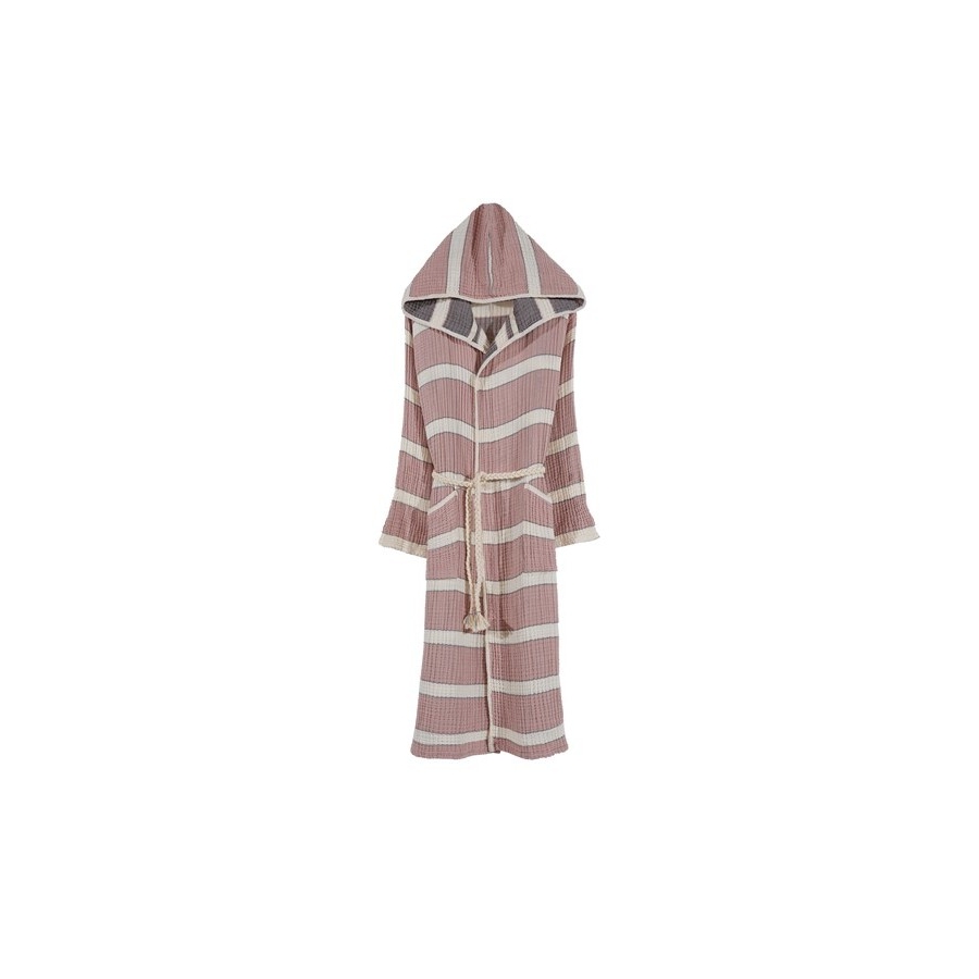 

Современный халат Quatro Buldans / Серо-розовый, Современный халат Quatro Buldans L/XL Серо-розовый