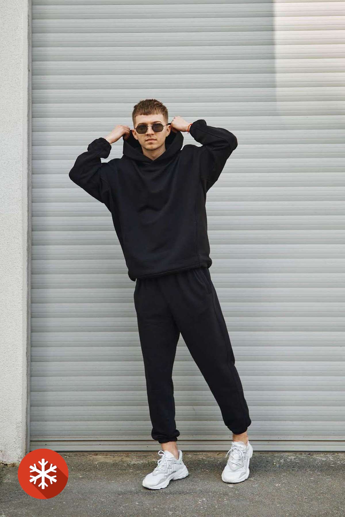 

Костюм ТУР на флисе ОВЕР  Черный, Костюм ТУР на флисе ОВЕР XL Черный