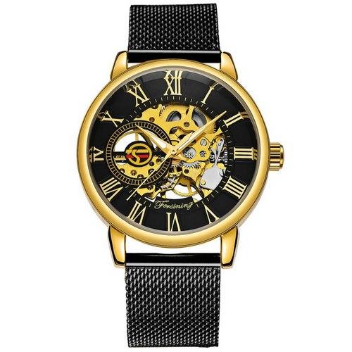 

Часы наручные Forsining 1040 Black-Gold-Black