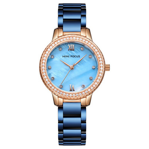 

Часы наручные Mini Focus MF0226L.04 Blue-Gold Diamonds