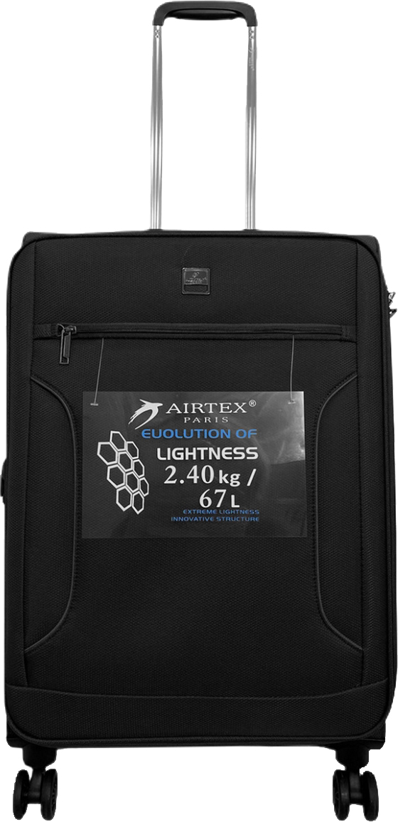 

Чемодан на колесах Airtex 841 Средний Черный (At00035)