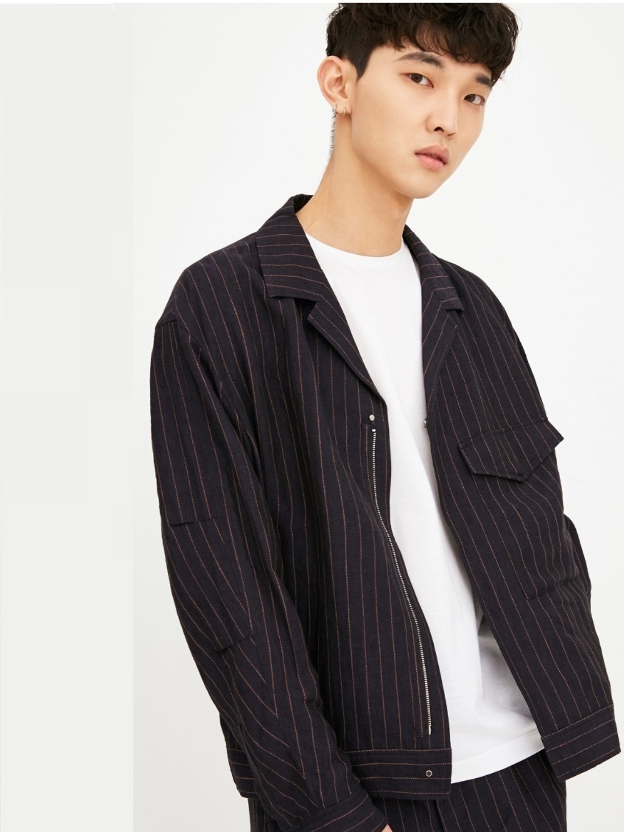 

Легкий блейзер в винтажном стиле в полоску Jack & Jones 218221508 XL Синий