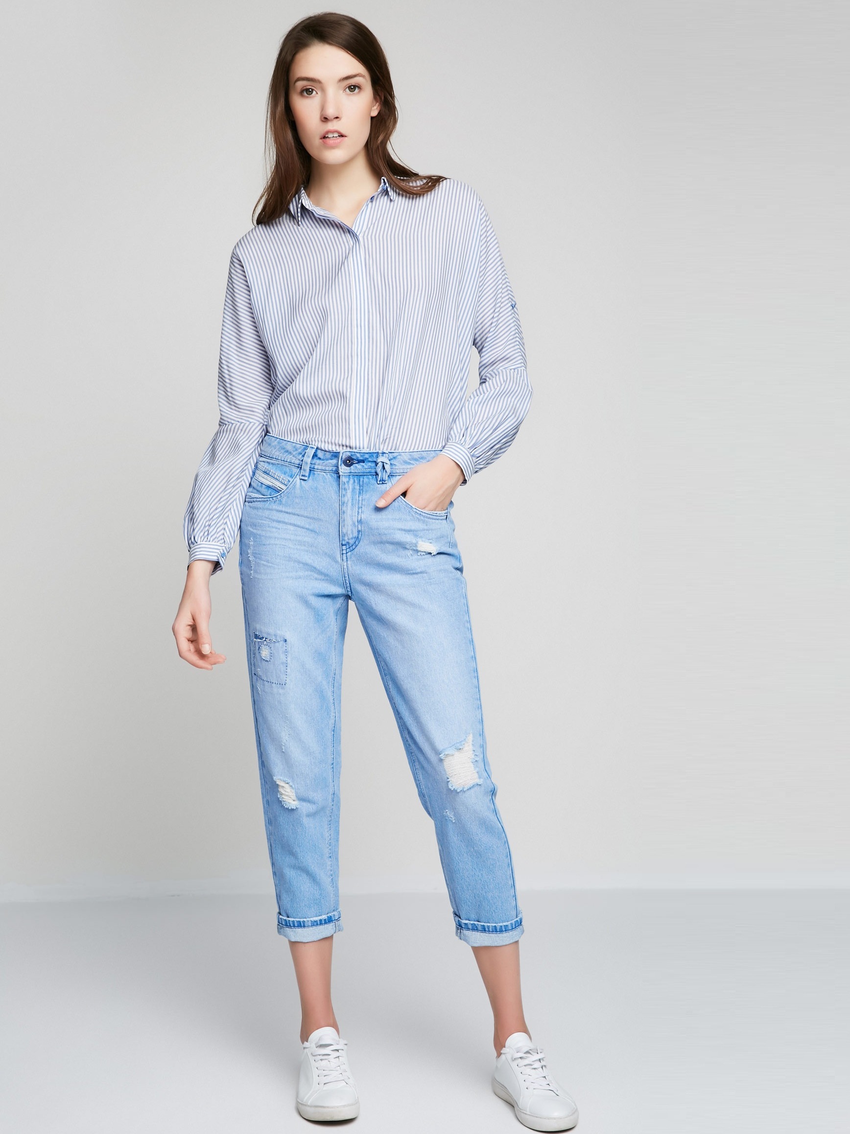 

Джинсы с потертостями Only 117149539  Голубой, Джинсы с потертостями Only 117149539 S Голубой