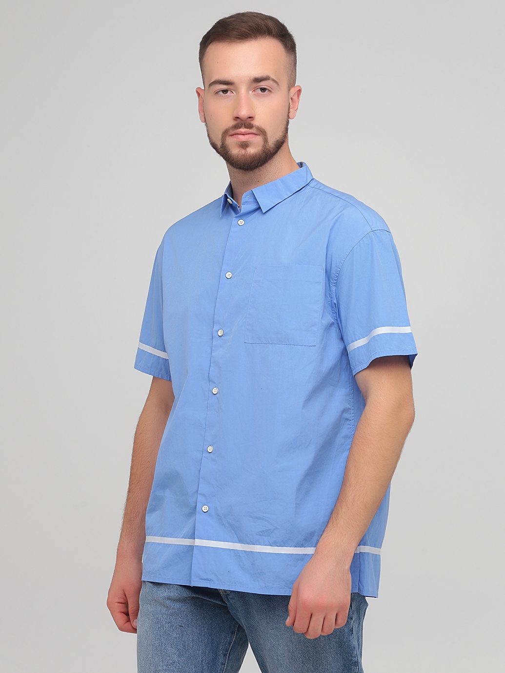 

Рубашка Jack & Jones 216104006  Голубой, Рубашка Jack & Jones 216104006 L Голубой