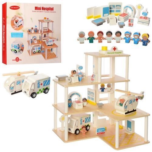 

Деревянная игрушка Гараж MD 2391 мед.помощь