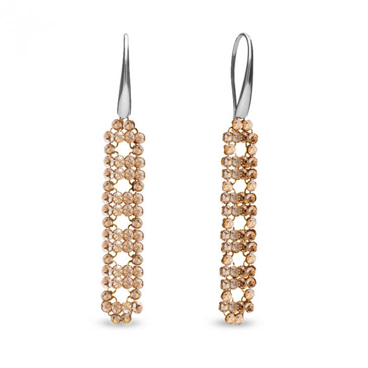 

Серебряные серьги SPARK Classy со Swarovski модели KWOMESH4GS1