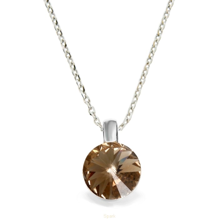 

Серебряный кулон c цепочкой SPARK CANDY со Swarovski модели N112212G