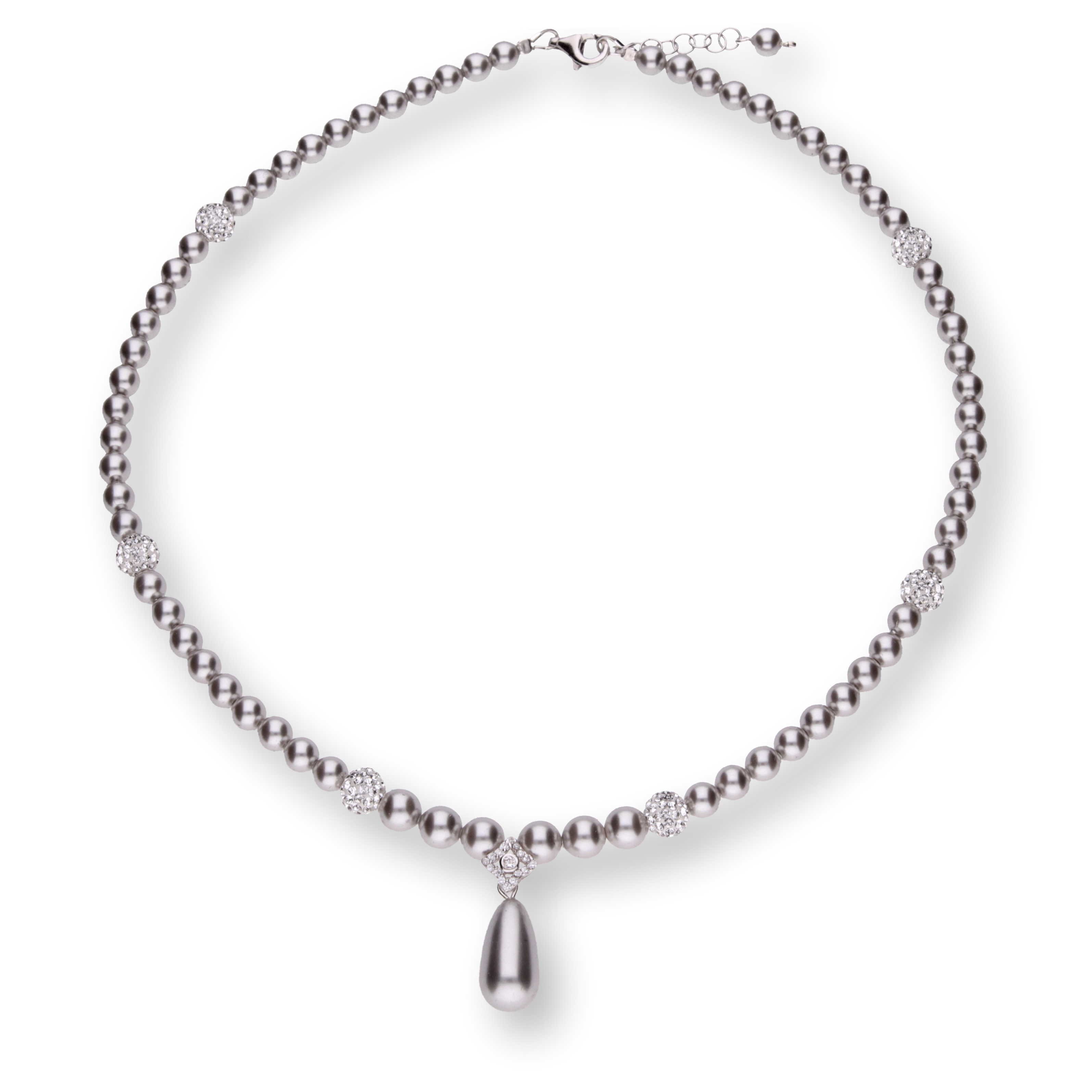 

Серебряное колье SPARK Charm Pearl со Swarovski модели N58105816LG