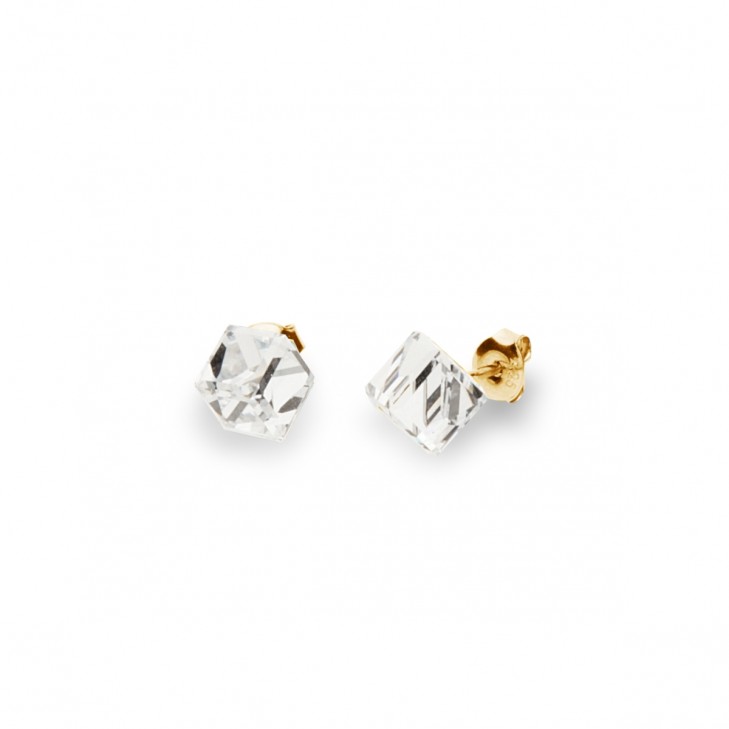 

Серебряные серьги SPARK Medium Cube 6x6 мм со Swarovski модели KG48416C