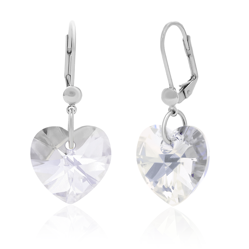 

Серьги KOBI Heart со Swarovski 14 мм модели 7440-0954-06