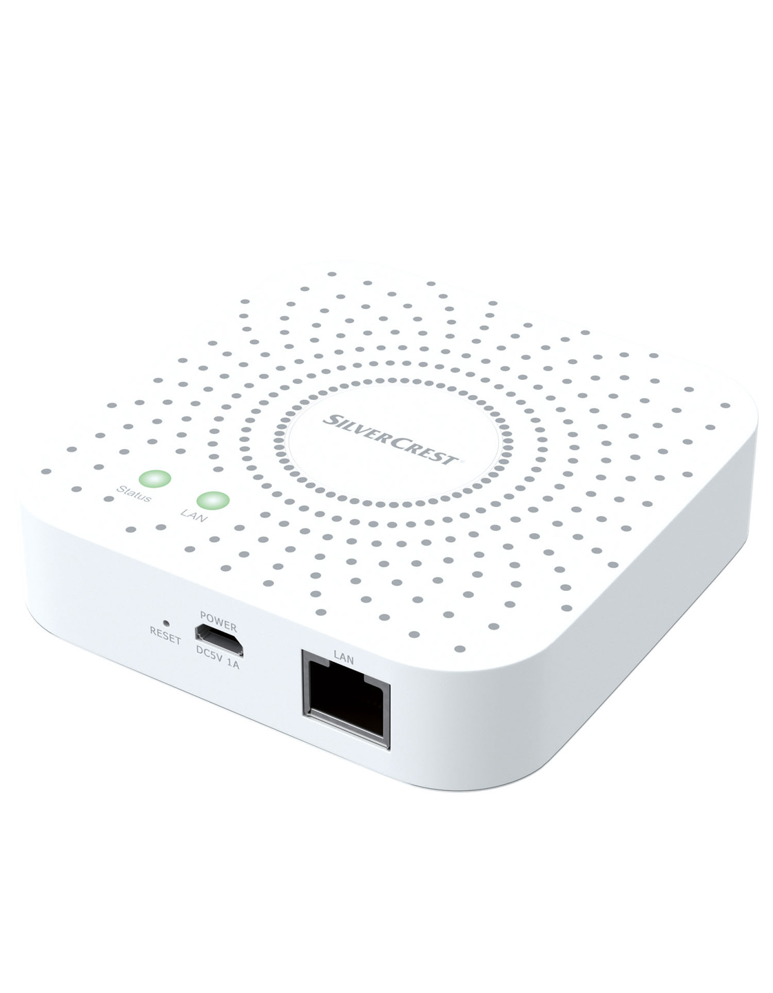 

Шлюз для умного дома Zigbee Silver Crest белый EL-00010
