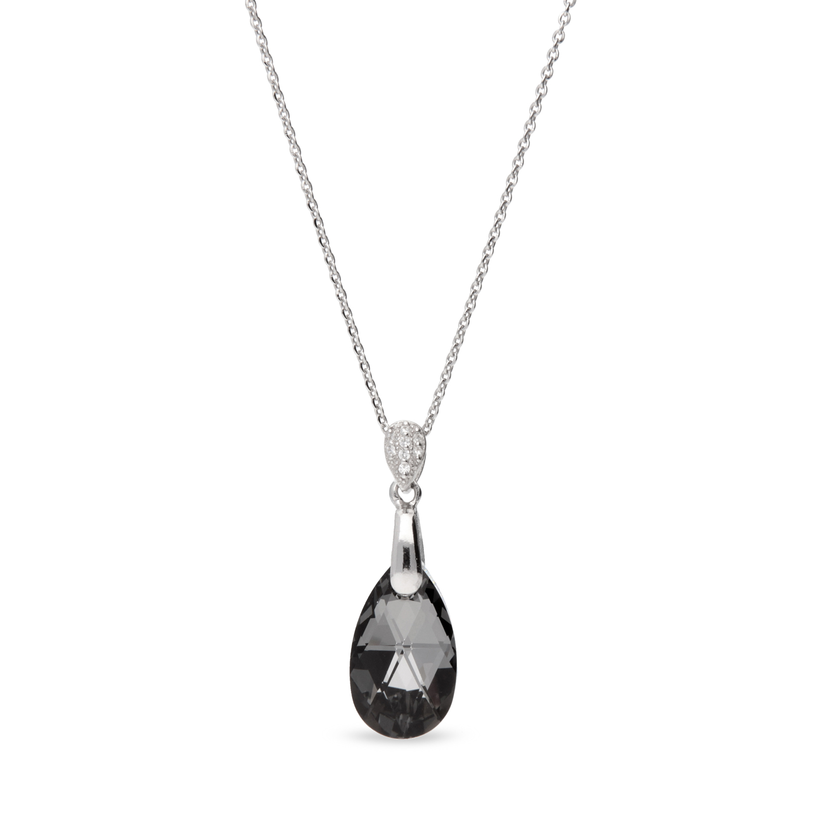 

Серебряный кулон c цепочкой SPARK Dainty Drop со Swarovski модели N610616SN