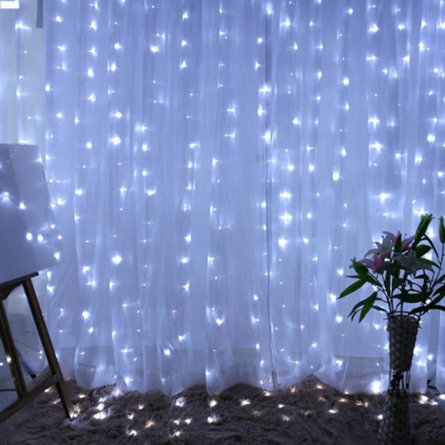 

Светодиодная гирлянда новогодняя наружная штора 425 LED Garland RD-206 Белый (М-13791)