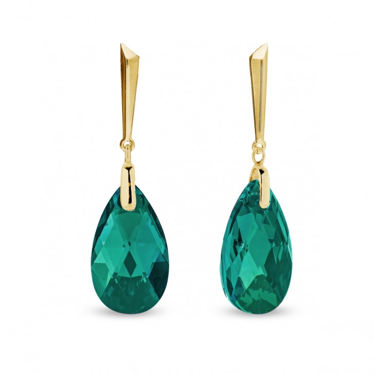

Серебряные серьги Spark Lacrima со Swarovski модели KWNG610622EM