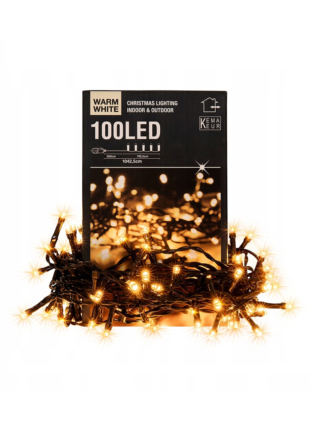 

LED гирлянда 100 светодиодов Kema Keur зеленый-черный NY-690007