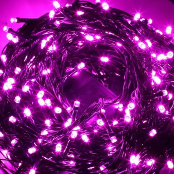 

Гирлянда на 200 LED-16 метров розовая