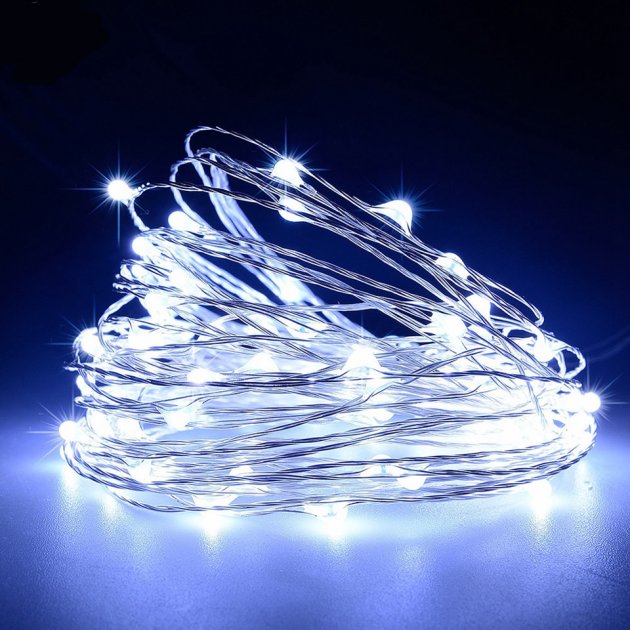 

Светодиодная гирлянда струна 500LED 50 метров для улицы и дома Garland RD-214 Белый (М-13799)