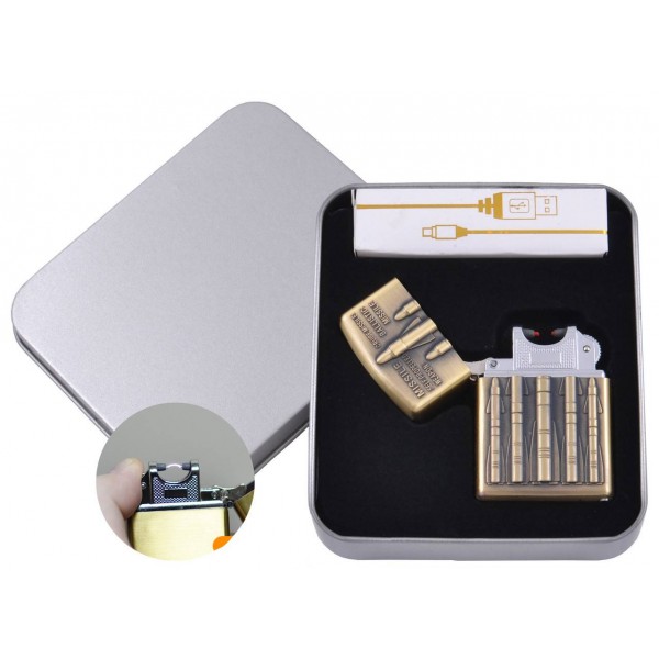

Электроимпульсная зажигалка в подарочной упаковке Ракета (USB) XT-4886-3