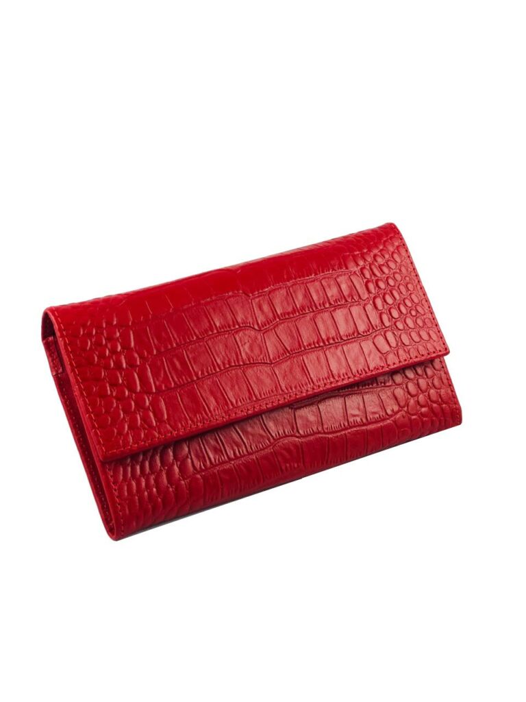 

Кошелек DeKOL 071025-8860 красный крокодил