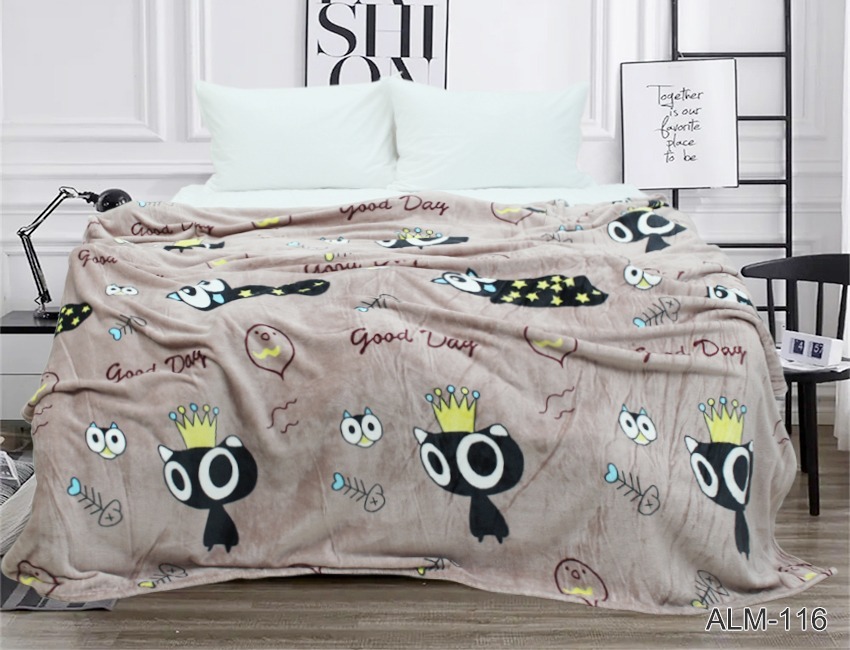 

Плед на кровать велсофт TAG Tekstil ALM116 200x220 PledVL-145e