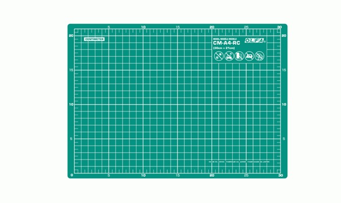 

Универсальный коврик OLFA CM-A4-RC непрорезанный 320х225х2 мм