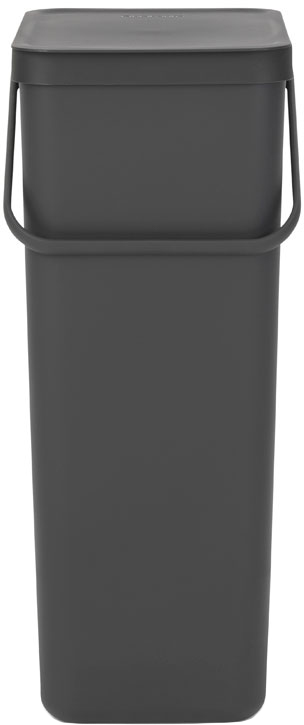 

Ведро мусорное Brabantia Sort & Go 40 л Темно-серое