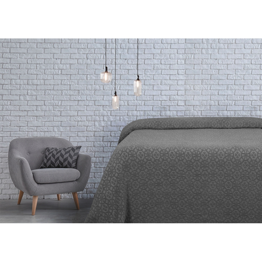 

Современная простынь махровая Deco Lotus 200х220 см Серый