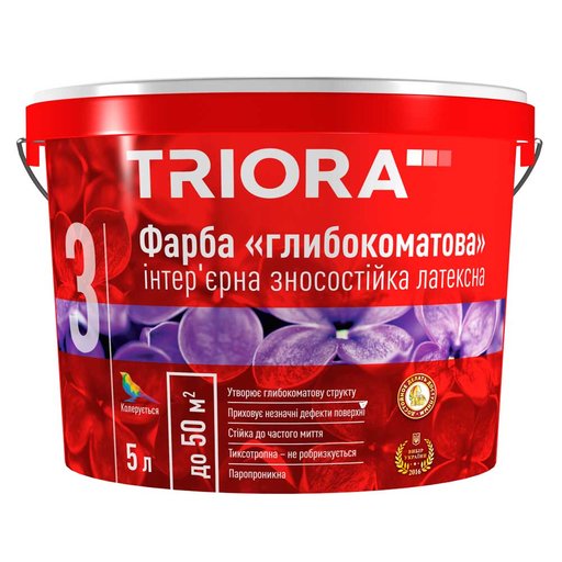 

Краска латексная интерьерная TRIORA 5 л 11871811