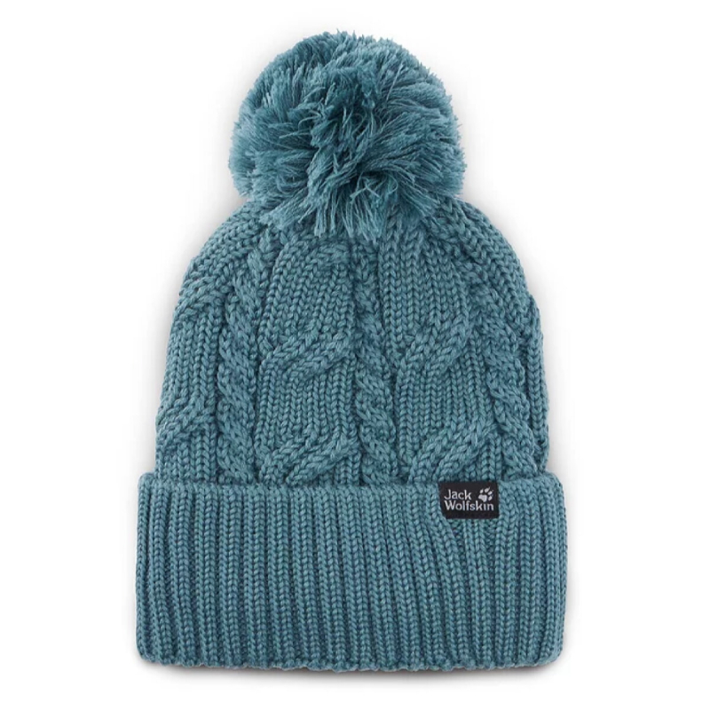 

Шапкa JACK WOLFSKIN Stormlock Pompon Beanie 1905091 O/S, блакитний