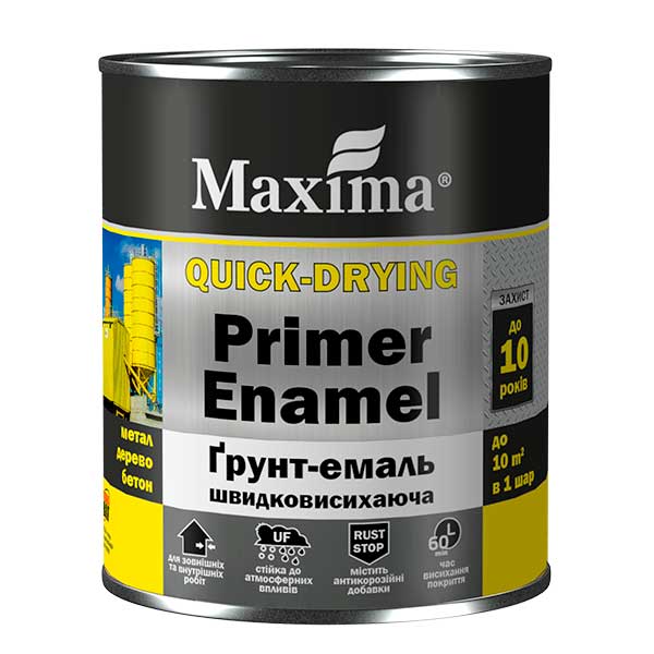 

Грунт-эмаль быстросохнущая Maxima - 2,5 кг, темно-зеленый (45459)