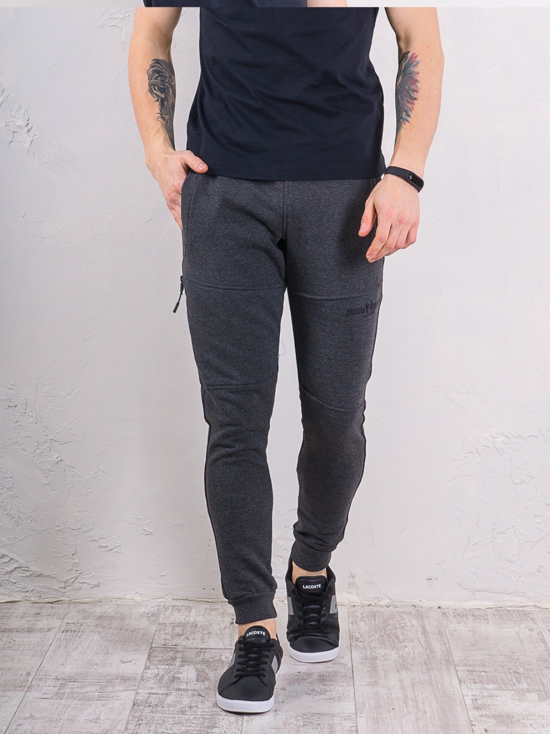

Брюки New Brand N05ER-02643  Серый, Брюки New Brand N05ER-02643 S Серый