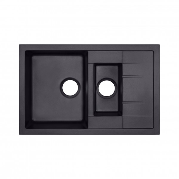 

Кухонная мойка с дополнительной чашей Qtap CS 7648 Beton (QT7648BET502)