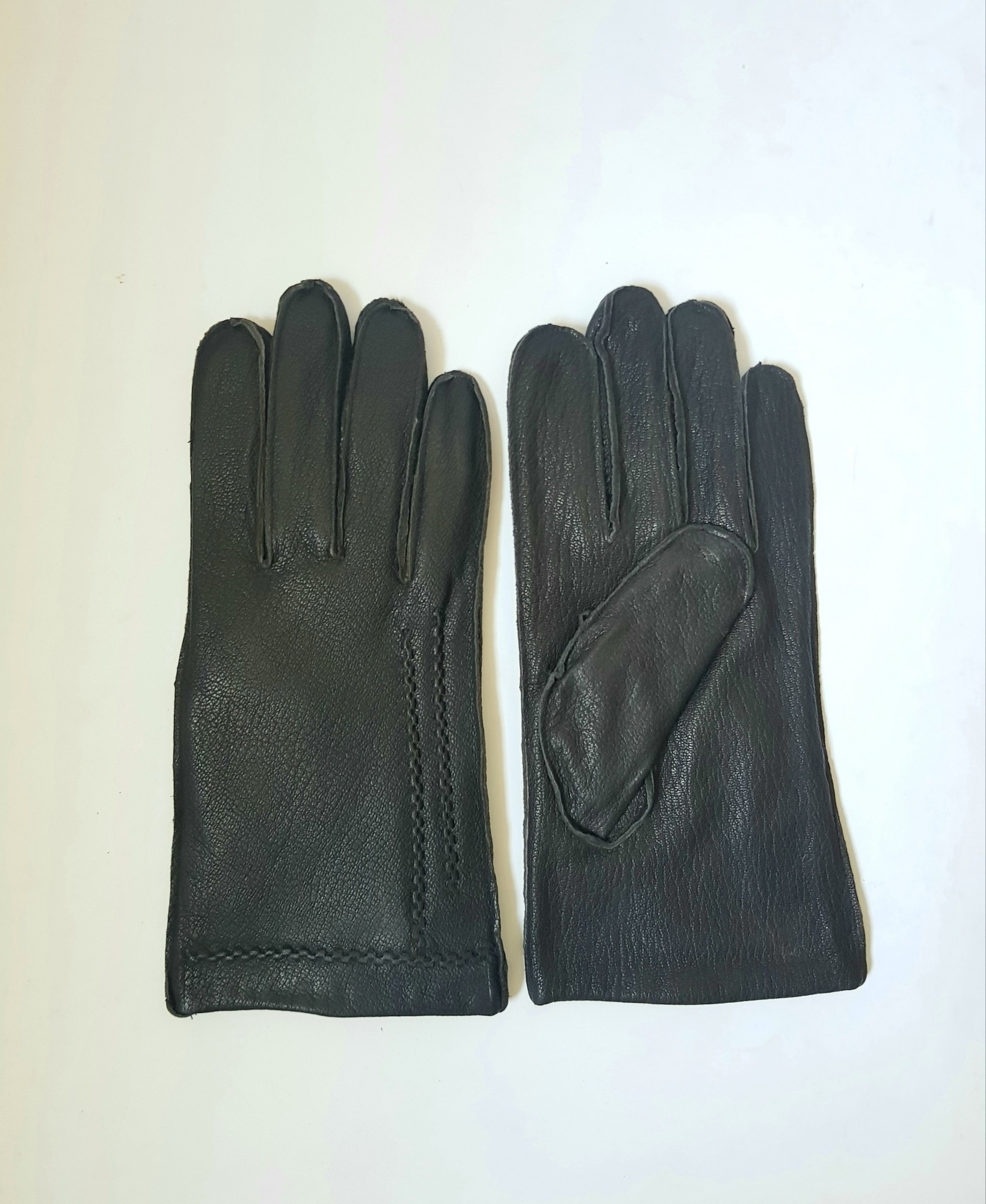 

Перчатки мужские кожаные Italian Leather-01-10 черные