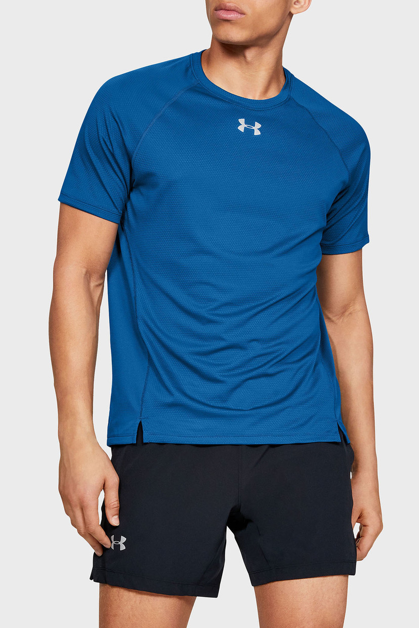 

Мужская синяя футболка UA QUALIFIER SHORTSLEEVE-GRN Under Armour S 1326587-417