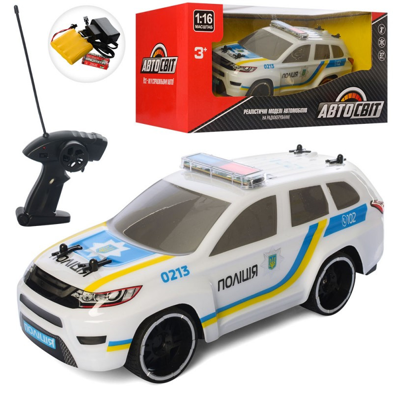 

Машинка полицейская на радиоуправлении Auto Mir AS-2106 27 см